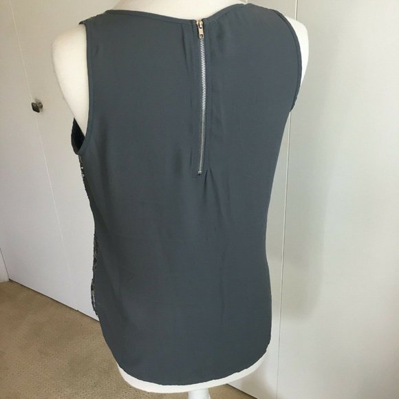 Sweetly Wonderful Size Large Women's Gray Sequined - Picture 3 of 6